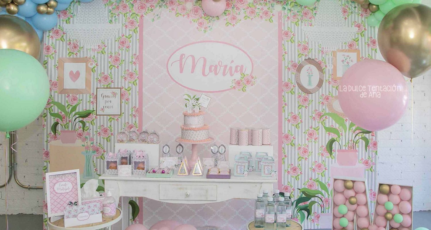 gran montaje Comunion niña Shabby Chic